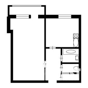 1-к квартира, вторичка, 28м2, 9/9 этаж